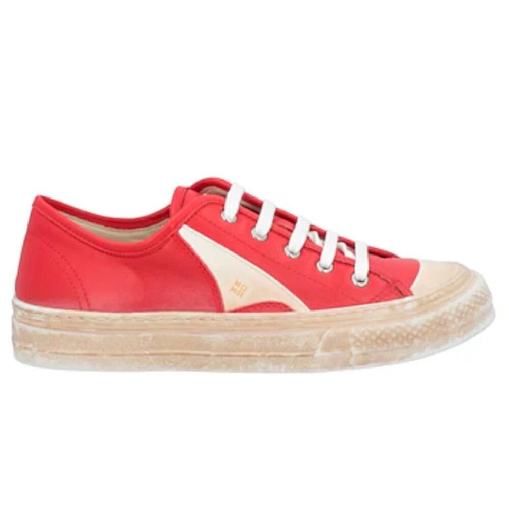 NEW MOMA SHOES women's gomma double sneaker in red/white